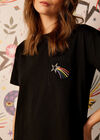 Dreams Embroidery Pocket Tee, Black, large