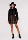 Layered V Neck  Blouse, Black, large