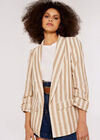 Stripe Blazer, Stone, large