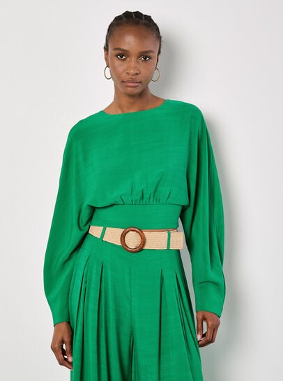 Split Back Crop Top