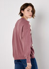Crochet Daisies Jumper, Pink, large