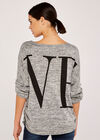 Love All Over Ruched Top, Grey, large