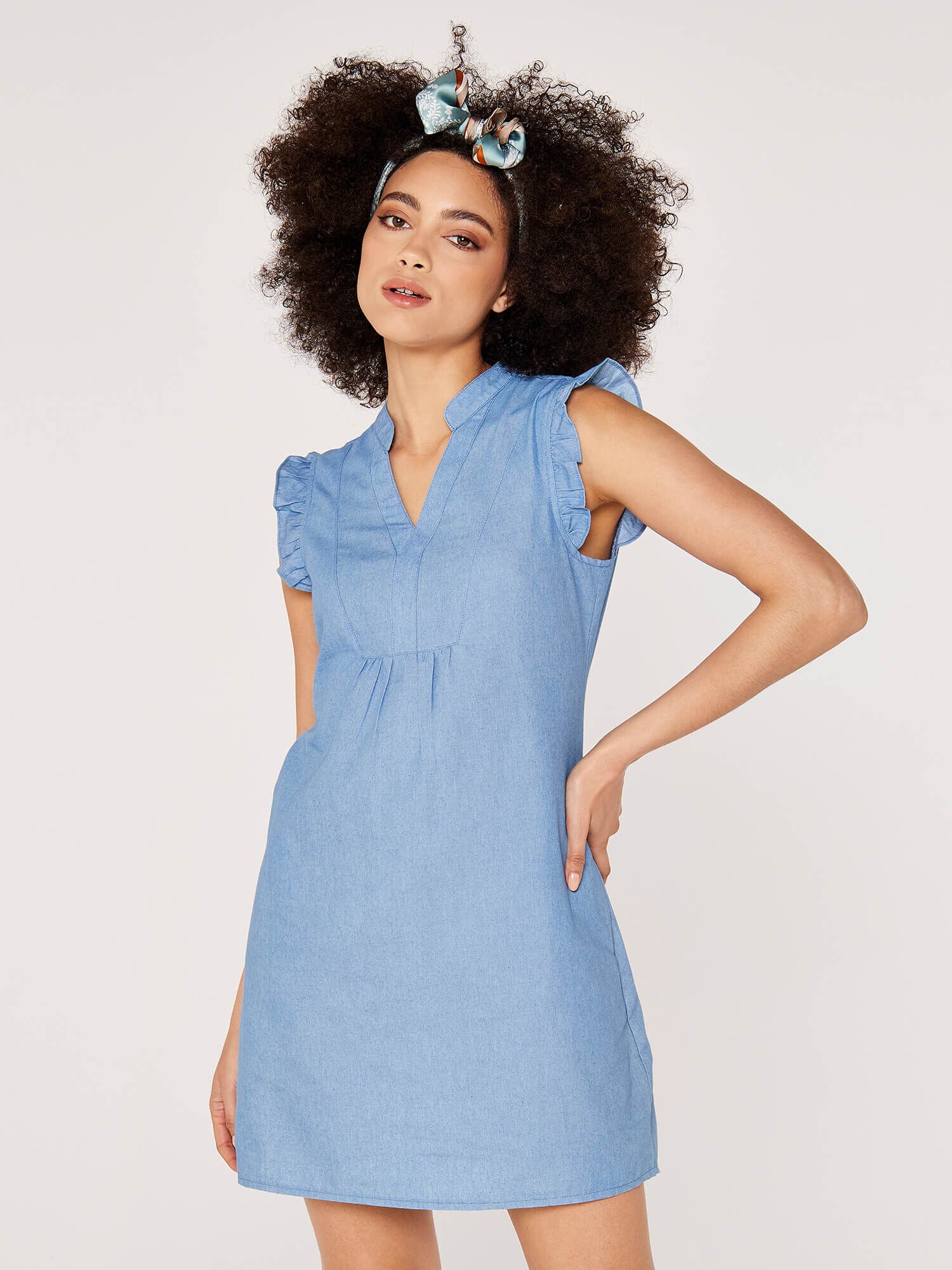 Lightweight Denim Mini Dress