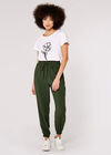 Abstract Flower Tee, White, large