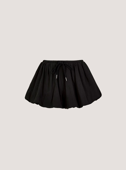 Bubble Hem Mini Shorts