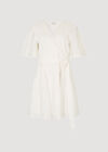 Broderie Kimono Wrap Mini Dress, White, large