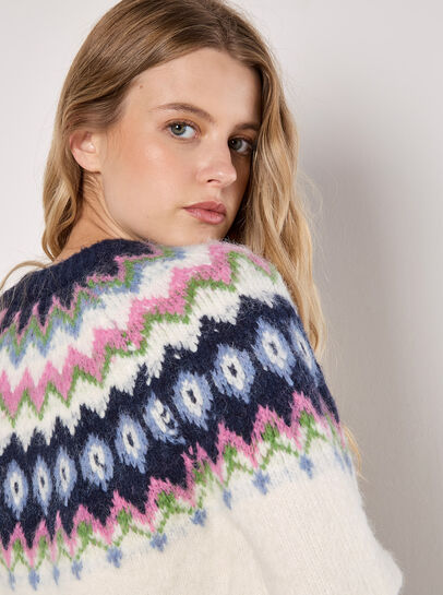 Chunky Knit Fair Isle Jumper