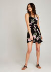 Black  Floral Cami Dress, Black, large