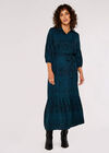 Animal Print Maxi Dress, Green, large