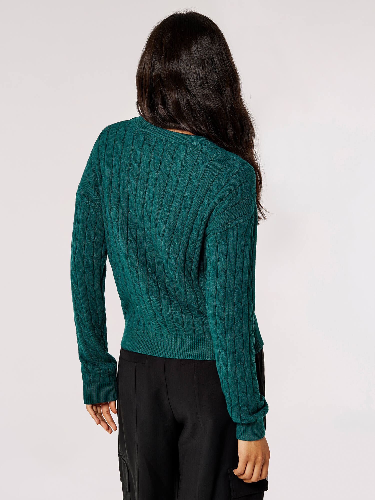 Green best sale aran jumper
