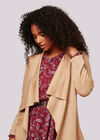 Suedette Waterfall Jacket, Stone, large