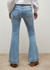 Mid-Rise Flare Jeans , Sky Blue, large