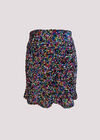 Rainbow Sequin Mini Skirt, Black, large