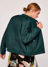 Quilted Bomber Jacket, Green, large