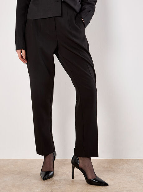 Pleat Tailored Tapered Trousers