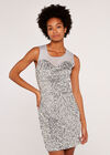 Sweetheart Sequin Dress, Light Grey / Silver, large
