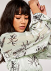 Botanical Wrap Dress, Mint, large