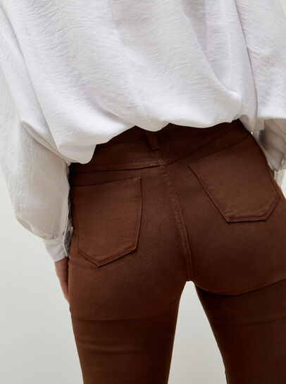 Raw Edge Flare Jeans