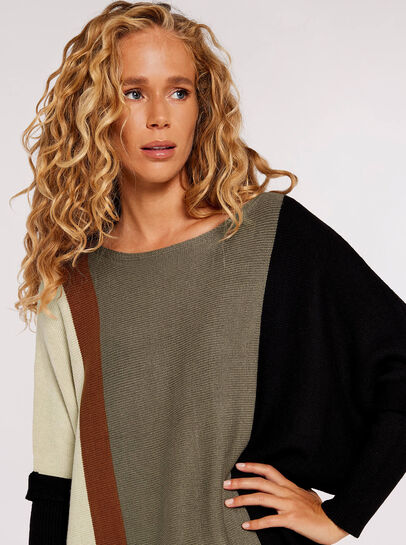 Oversized Colourblock Jumper