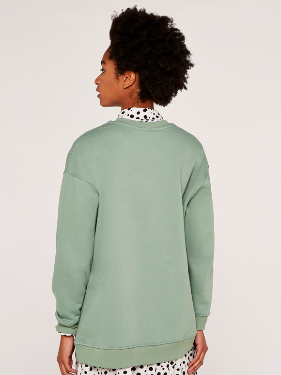 Free To Dance Oversized Sweatshirt, Mint, large