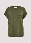 Turn Up Tee, Khaki, large