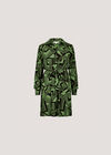 Geo Squares Shirt Mini Dress, Green, large