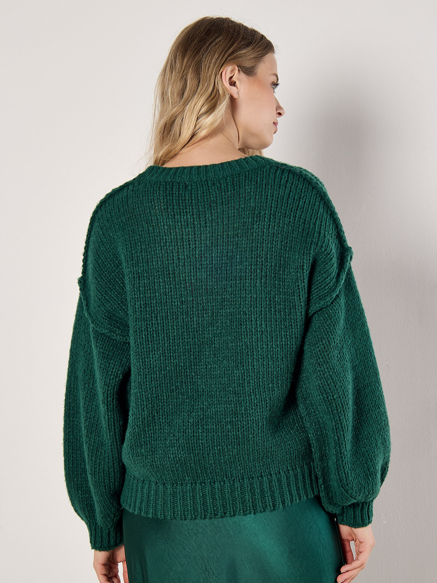 Applique Flower Chunky Knit Jumper | Apricot Clothing