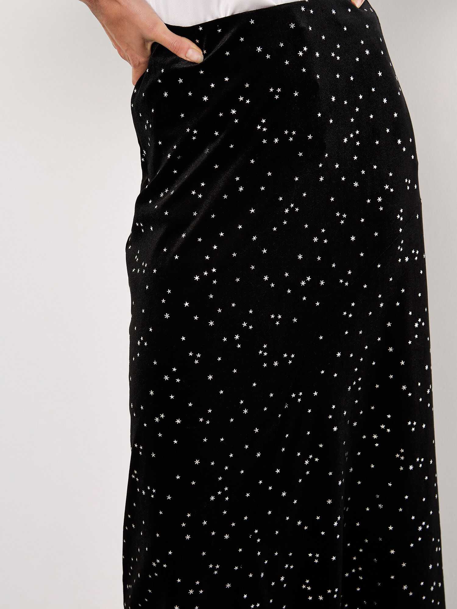 Star print midi skirt online