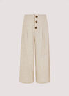 Linen Mix Culotte , Stone, large