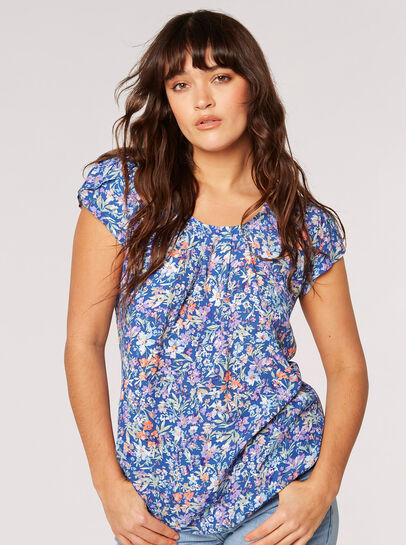Ditsy Floral Print Top