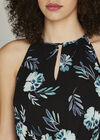 Ovacome Teal Floral Midi Dress, Teal, large