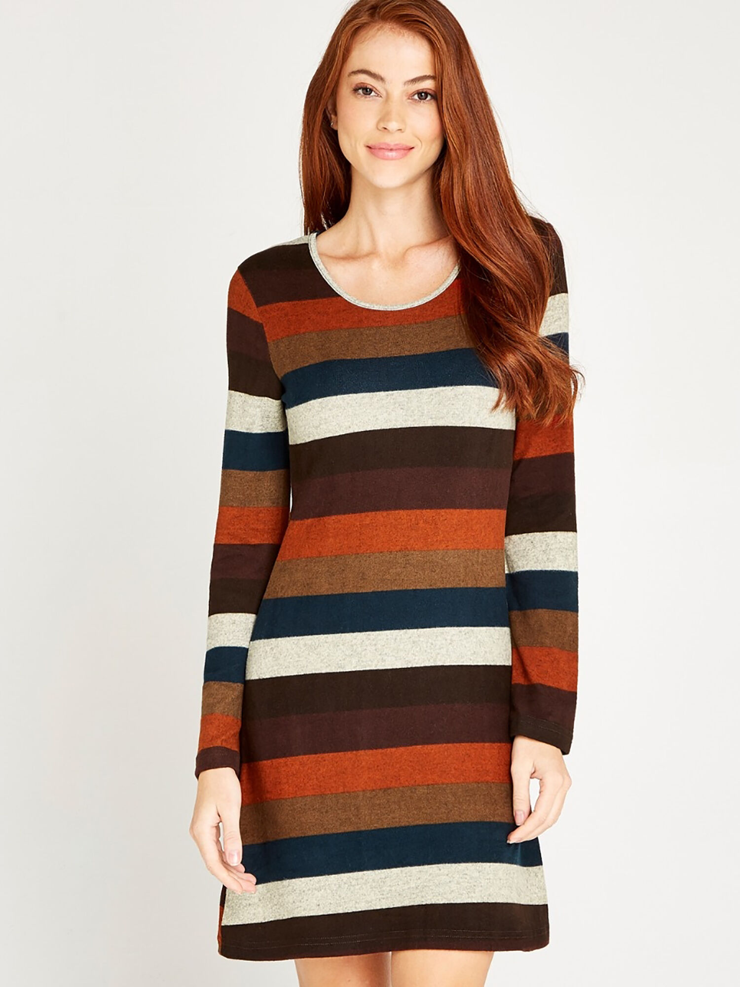 Stripe Long Sleeve Tunic | Apricot Clothing