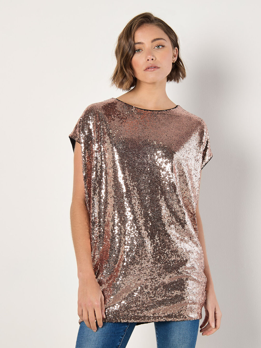 Image of Sequin Cocoon Top