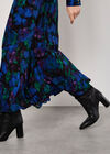 Floral Midaxi Dress, Blue, large