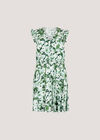 Floral Chiffon Mini Dress, Green, large