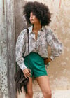 Fringe Suede Bag, Brown, large