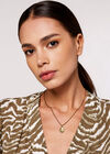 Gold Coin Necklace, Yellow, large