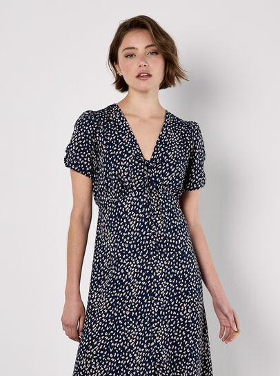 Animal Print Midaxi Dress