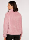 Fleece Cardigan, Pink, large