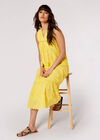 Tassel Broderie Midaxi Dress, Yellow, large