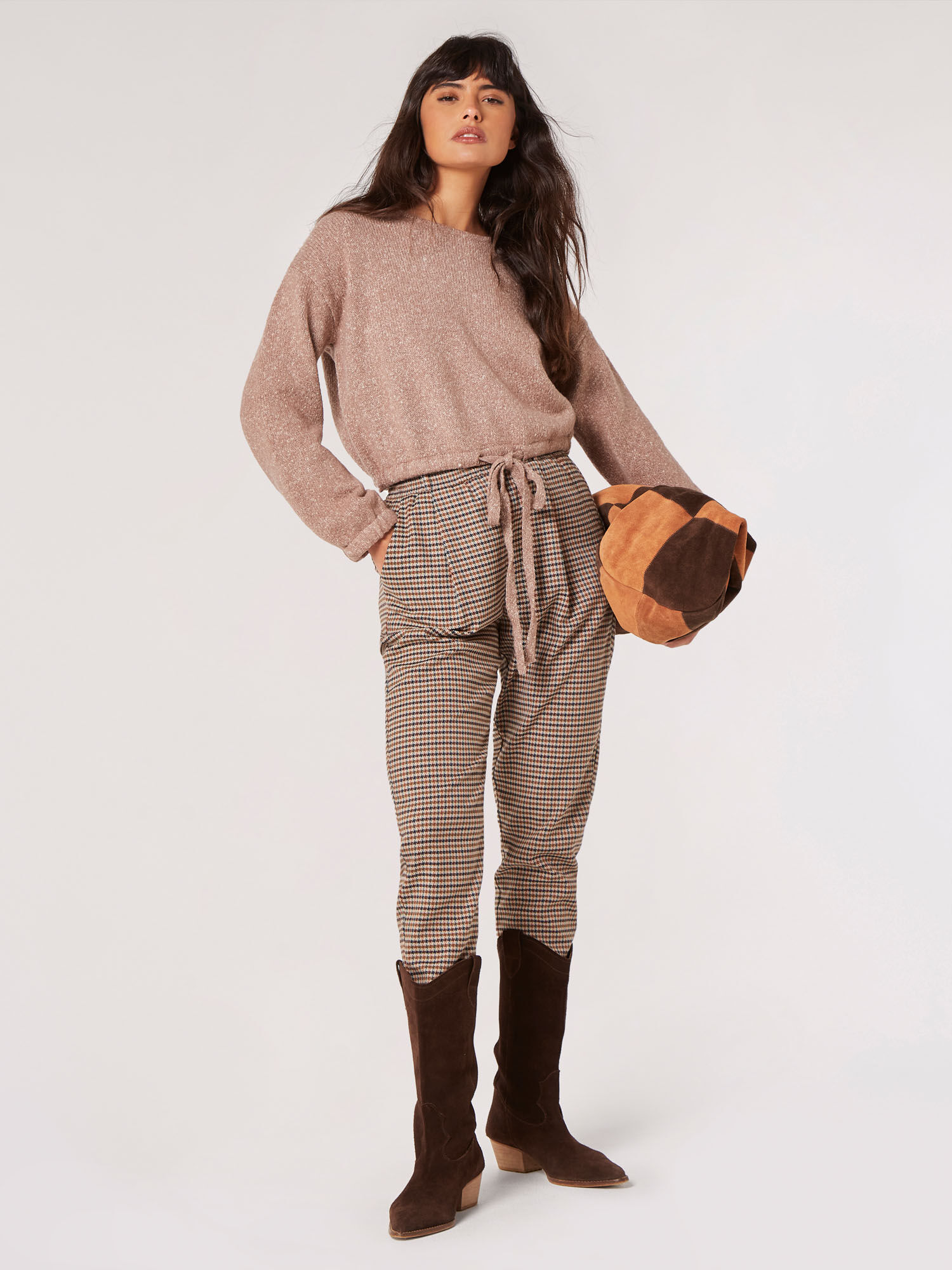 Drawstring cropped jumper 2025