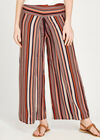 Tribal Wrap Palazzo Trousers, Navy, large