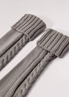 Long Leg Warming Socks, Grey, large