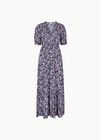 Ditsy Floral Tiered Maxi Dress, Blue, large