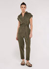 Cotton Blend Boilersuit, Khaki, large