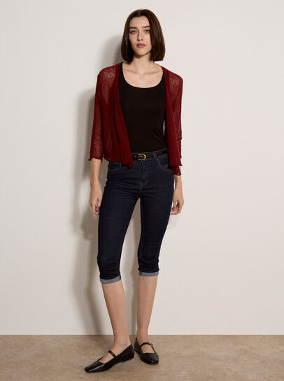 Lightweight Sheer Knitted Shrug