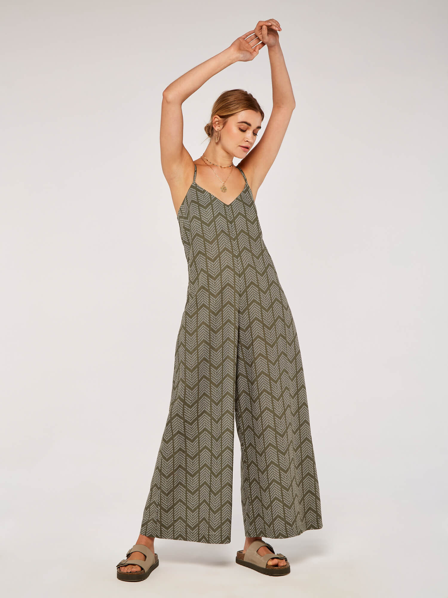 Apricot navy jumpsuit sale