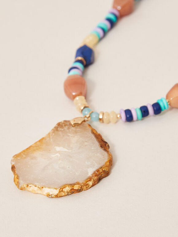 Raw Stone Necklace, Assorted, large