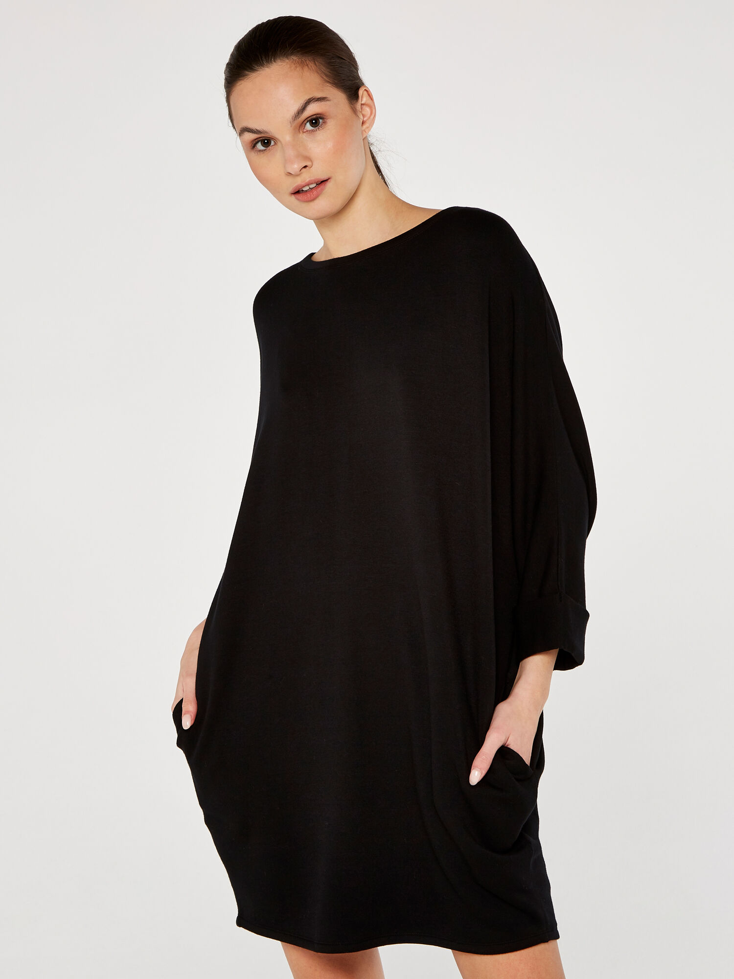 Black jersey deals dress
