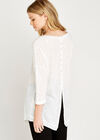 Hankyhem Open Back Top, Cream, large